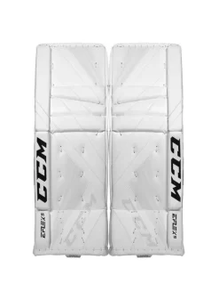 2021 CCM GP EXTREME FLEX 5 PRO GOALIE PADS 34+2 SR WHITE