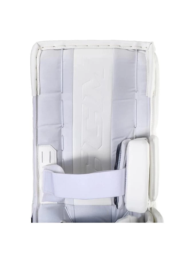 2021 CCM GP EXTREME FLEX 5 PRO GOALIE PADS 34+2 SR WHITE - Image 4