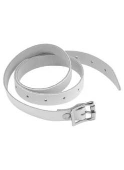 NASH Goalie Pad Leg Strap - 32.5" W/buckle - WHITE